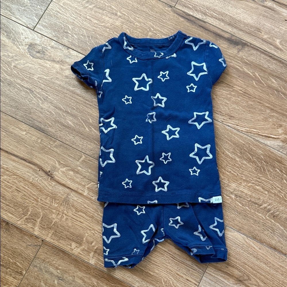 Kids Starry Night Pajama Set - Blue